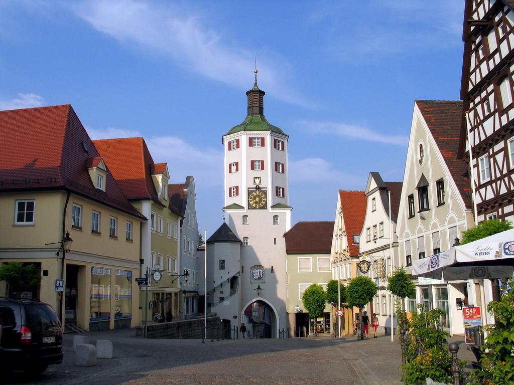 Brauereigasthof Zur Muenz Seit 1586 Hotell Günzburg Exteriör bild